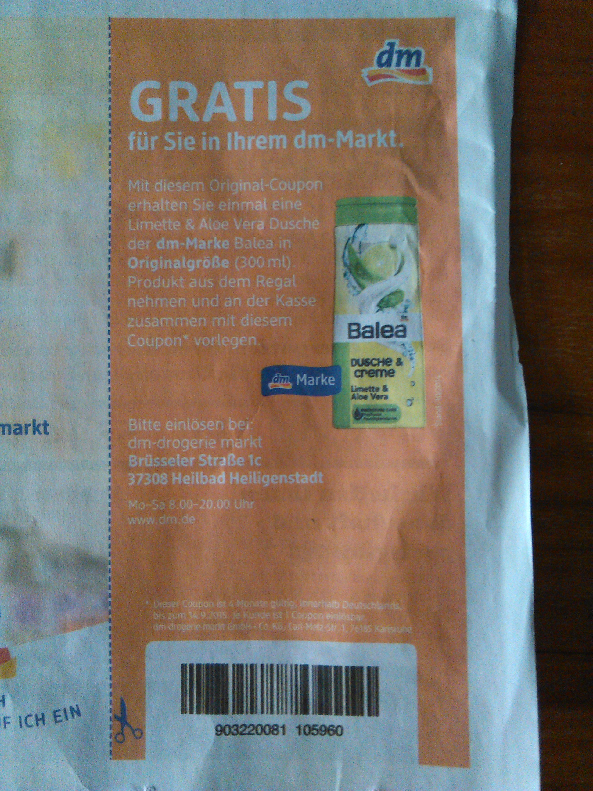 Dm coupons gratis