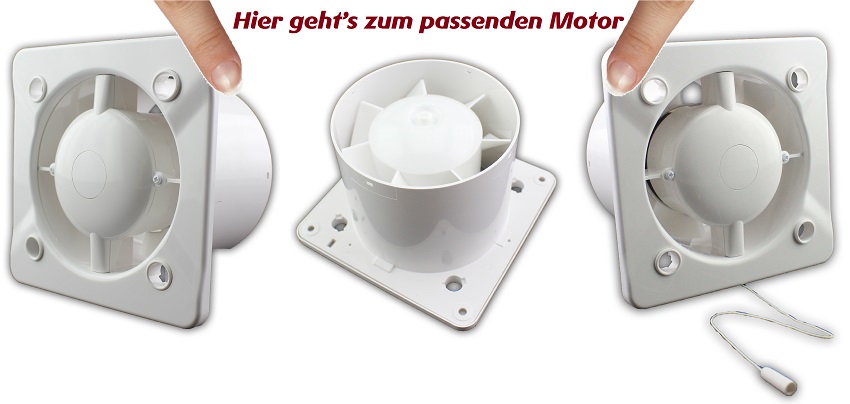 Designfront Badventilator Badlüfter edelstahl echtglas Abdeckung