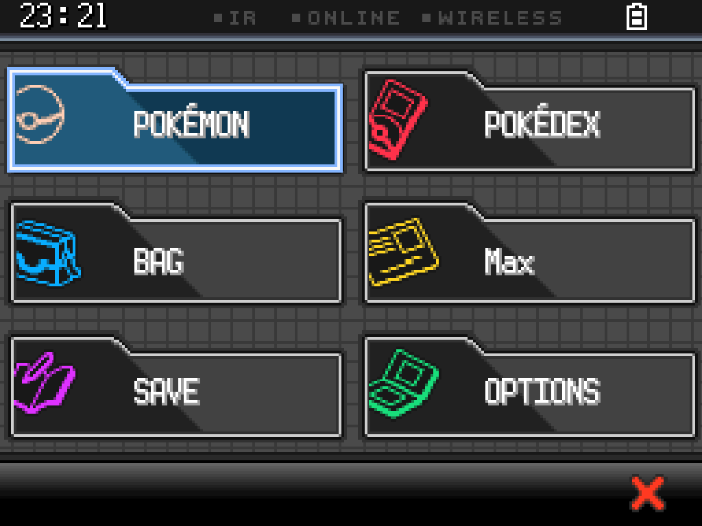 Pokémon BW2 Menu